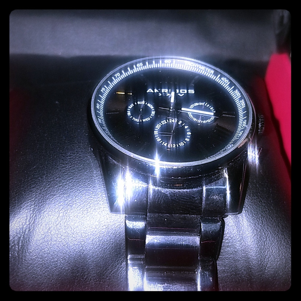 Akribos XXIV black watch